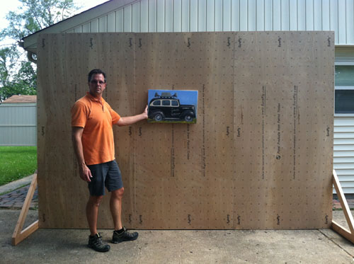 JW Soundcar Finished Prop (12ft x 8ft Oil on Wood)