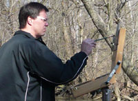 Carl Wendt painting plein air on location